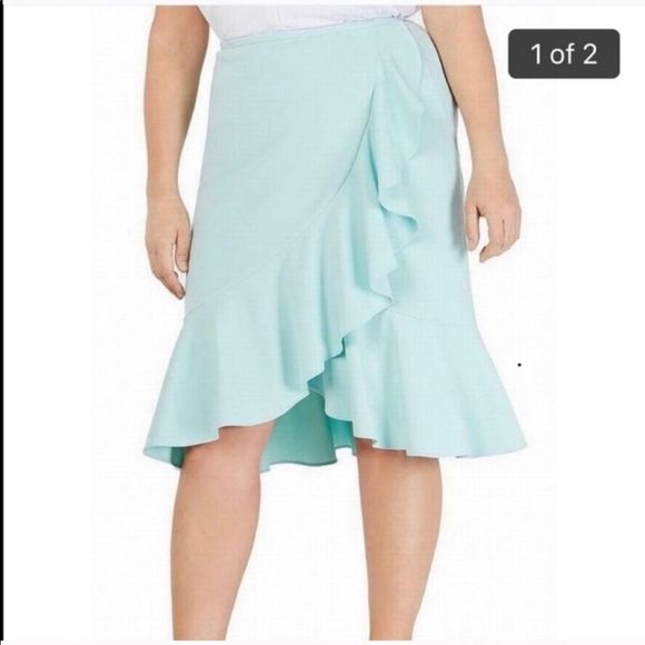Calvin Klein Dresses & Skirts - NWT Calvin Klein Tiffany ruffled asymmetrical skirt